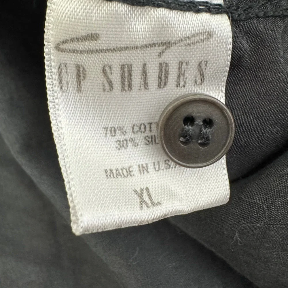 CP Shades Cotton/Silk Button Front Top - Picture 7 of 10